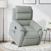 vidaXL Fauteuil inclinable de massage &eacute;lectrique gris clair velours