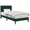 vidaXL Cadre de lit avec t&ecirc;te de lit Vert fonc&eacute; 80 x 200 cm Velours