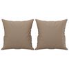 vidaXL Canap&eacute; 2 places et oreillers et coussins Cappuccino 120 cm