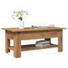 vidaXL Table basse ch&ecirc;ne artisanal 102x55x42 cm bois d'ing&eacute;nierie