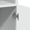 vidaXL Armoire de rangement blanc 80x42,5x225 cm bois d'ing&eacute;nierie