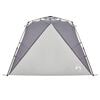 vidaXL Tente de plage 4 personnes gris libération rapide imperméable