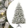 vidaXL Sapin de No&euml;l artificiel Vert et blanc 300 cm PVC et m&eacute;tal