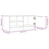vidaXL Meuble TV Sonoma gris 80x35x36,5 cm Bois d'ingénierie