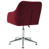 vidaXL Chaises pivotantes &agrave; manger lot de 4 rouge bordeaux tissu