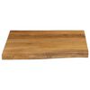 vidaXL Dessus de table 60x60x3,8 cm bord vivant bois massif manguier