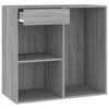 vidaXL Armoire cosmétique Sonoma gris 80x40x75 cm Bois d'ingénierie