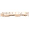 vidaXL Salon de jardin 10 pcs bois de pin massif