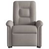 vidaXL Fauteuil inclinable taupe tissu