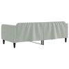 vidaXL Lit de repos sans matelas gris clair 100x200 cm velours