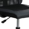 vidaXL Chaise de bureau r&eacute;glable en hauteur noir