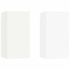 vidaXL Meubles TV 2 pcs Blanc 30,5x30x60 cm Bois d&rsquo;ing&eacute;nierie