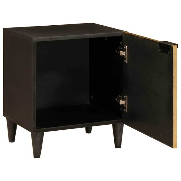 vidaXL Cabinet de chevet 2 pcs Noir et or 40 x 33,5 x 46 cm