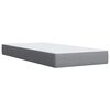 vidaXL Sommier &agrave; lattes de lit avec matelas gris clair 80x200 cm tissu