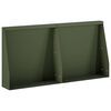 vidaXL Mur de sout&egrave;nement 2 pc 40 x 12 x 40 cm Acier Vert olive