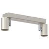 vidaXL Spot de plafond Nickel 26 x 6,5 x 11,5 cm M&eacute;tal