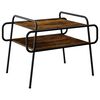 vidaXL Table basse Ch&ecirc;ne fum&eacute; 70 x 50 x 51 cm Bois d'ing&eacute;nierie