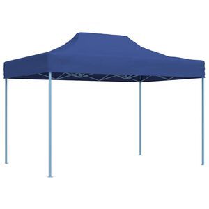 vidaXL Tente de r&eacute;ception pliable professionnelle 3x4 m Acier Bleu