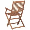 vidaXL Chaises pliables de jardin lot de 2 avec coussins Bois d'acacia