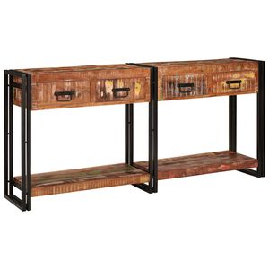vidaXL Tables console 2 pc Multicolore 161 x 33 x 75 cm