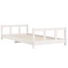 vidaXL Cadre de lit pour enfants blanc 90x200 cm bois de pin massif