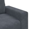 vidaXL Fauteuil gris foncé 60 cm velours