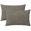 vidaXL Coussin avec oreiller HOUTEN 2 pc Gris clair Fl&oslash;jl