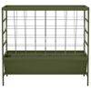 vidaXL Nourrisseur pour Animaux Vert olive 100 x 60 x 90 cm