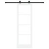 vidaXL Porte coulissante ORKDAL Blanc et Noir 73,5 x 211 cm