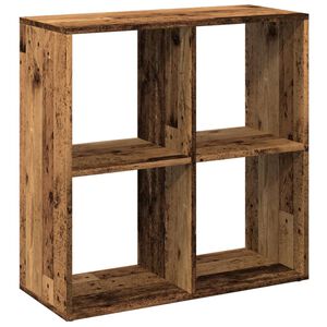 vidaXL &Eacute;tag&egrave;re s&eacute;paratrice de pi&egrave;ce vieux bois 69,5x29x69,5 cm