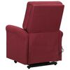 vidaXL Fauteuil de massage Rouge bordeaux Tissu