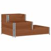 vidaXL Lit sur&eacute;lev&eacute; &agrave; 3 niveaux marron 120x80 cm bois pin massif