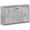 vidaXL Cabinet &agrave; chaussures mural BREDA 71 x 17 x 43 cm Gris b&eacute;ton