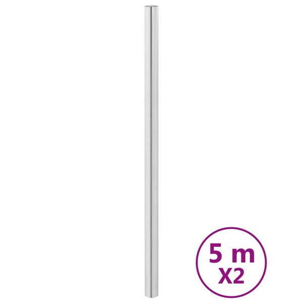 vidaXL Autocollants auto-adhésifs pour meuble argenté 90x500 cm PET