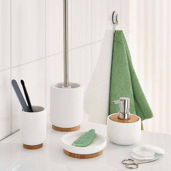 RIDDER Brosse de toilette Fancy C&eacute;ramique Blanc