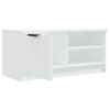 vidaXL Meuble TV Blanc 80x35x36,5 cm Bois d'ingénierie