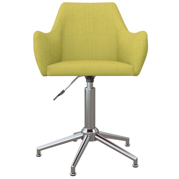 vidaXL Chaises pivotantes &agrave; manger lot de 6 vert tissu