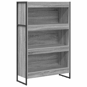 vidaXL Biblioth&egrave;que 80 x 30 x 121 cm Bois d'ing&eacute;nierie Gris Sonoma