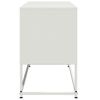 vidaXL Meuble TV blanc 100,5x39x60,5 cm acier
