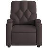vidaXL Fauteuil inclinable &eacute;lectrique Marron fonc&eacute; Tissu