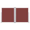 vidaXL Auvent latéral rétractable Marron 140 x 600 cm
