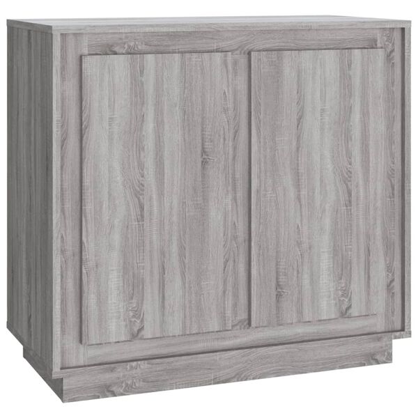 vidaXL Buffet sonoma gris 80x34x75 cm bois d'ingénierie