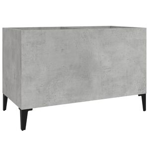vidaXL Armoire &agrave; disques gris b&eacute;ton 74,5x38x48 cm bois d'ing&eacute;nierie