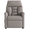 vidaXL Fauteuil de massage inclinable Taupe Tissu