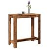 vidaXL Table de bar vieux bois 102x50x103,5 cm bois d'ing&eacute;nierie