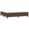 vidaXL Sommier &agrave; lattes de lit avec matelas Marron fonc&eacute; 200x200 cm