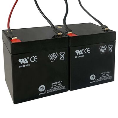 vidaXL Batteries de rechange de scooter électrique 2 pcs 12V 4,5Ah