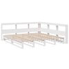 vidaXL Lit biblioth&egrave;que sans matelas blanc 180x200 cm bois pin massif