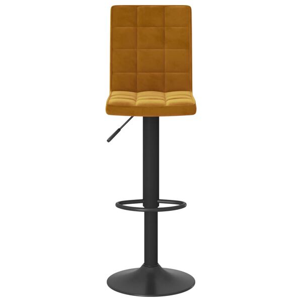 vidaXL Tabourets de bar lot de 2 marron velours
