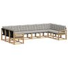 vidaXL Ensemble de canap&eacute;s d'ext&eacute;rieur 10 pc Blanc et gris clair